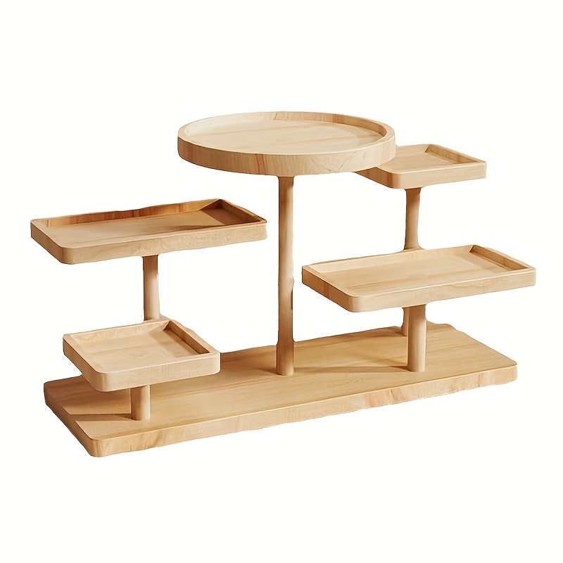elegant wood ladder display storage rack multi tier jewelry snack succulent organizer   decor solution jewelry making display packaging supplies beading jewelry making
