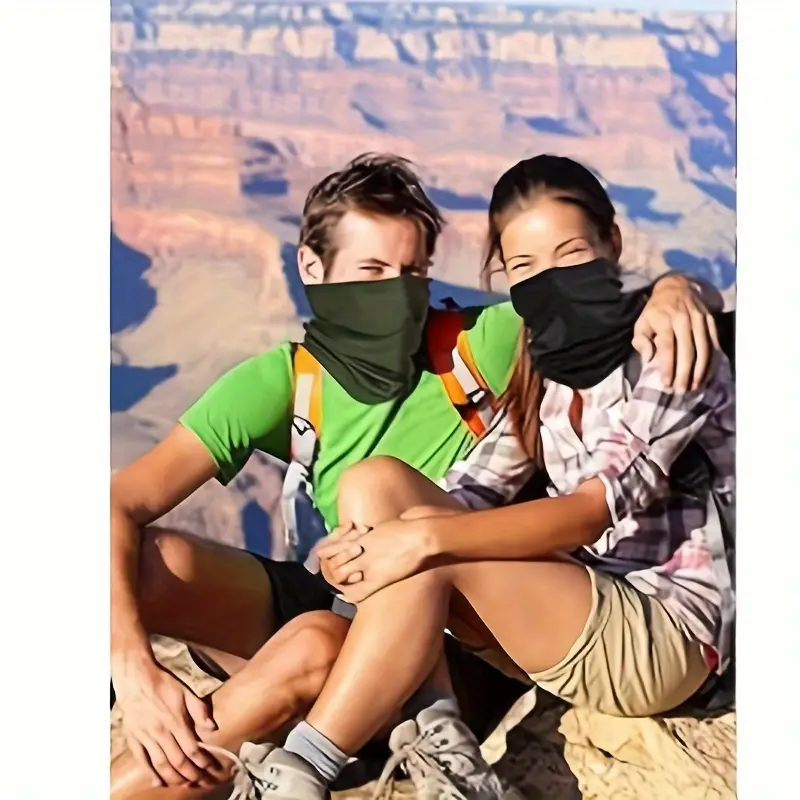 2pcs Summer Neck Gaiter Sunscreen Uv Protection Face Mask For
