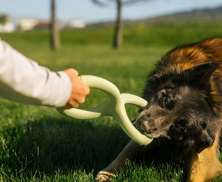 earth   large   rubber tug of   dog toy ergonomic   for adult and puppy   pull toy for outdoor   play toy natural rubber toy durable dog toy dog tug toys Product details 0