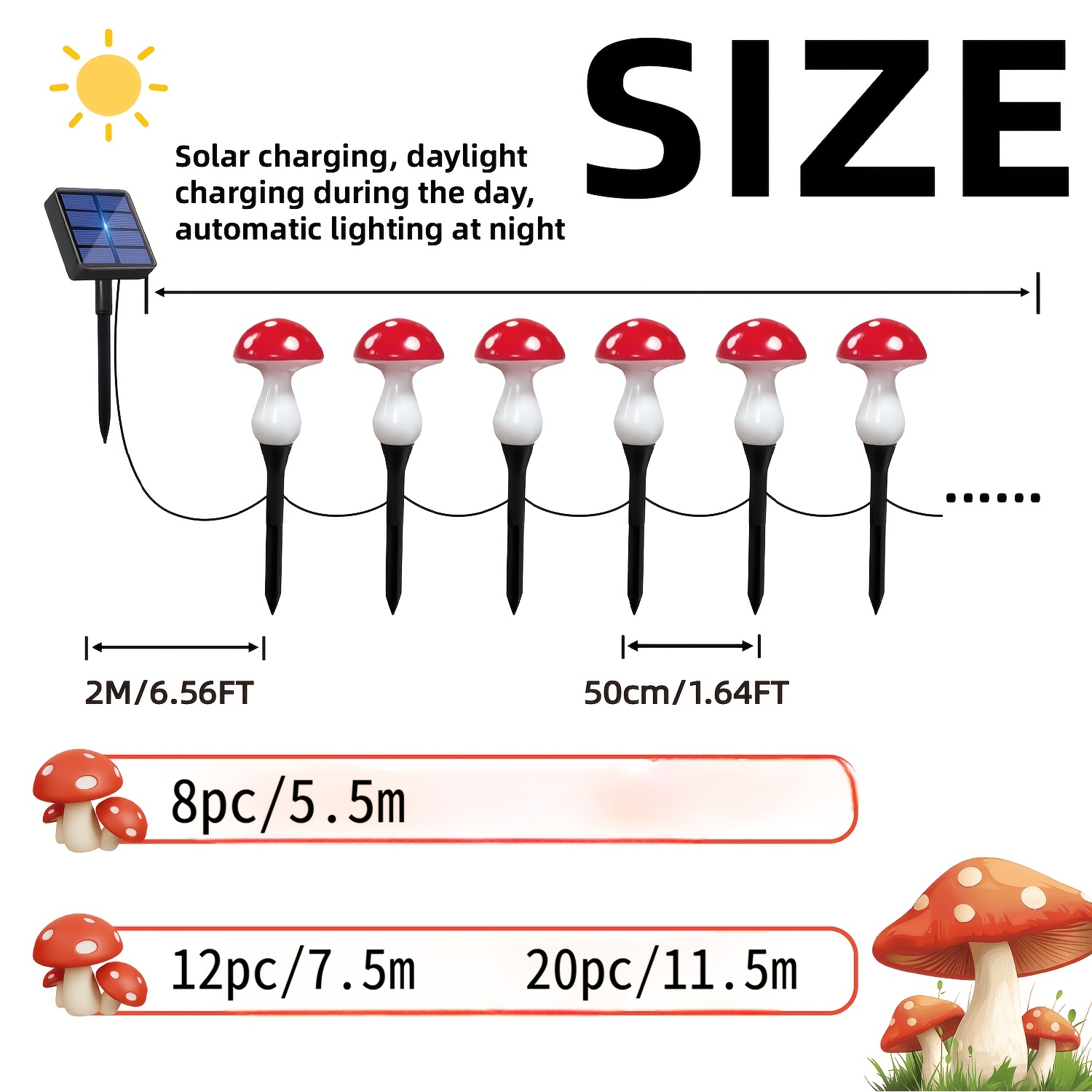 TEMU Lampes à piquet à solaire pour l'extérieur, pour les amateurs de décoration de cour. Convient pour des allées de jardin, la décoration paysagère