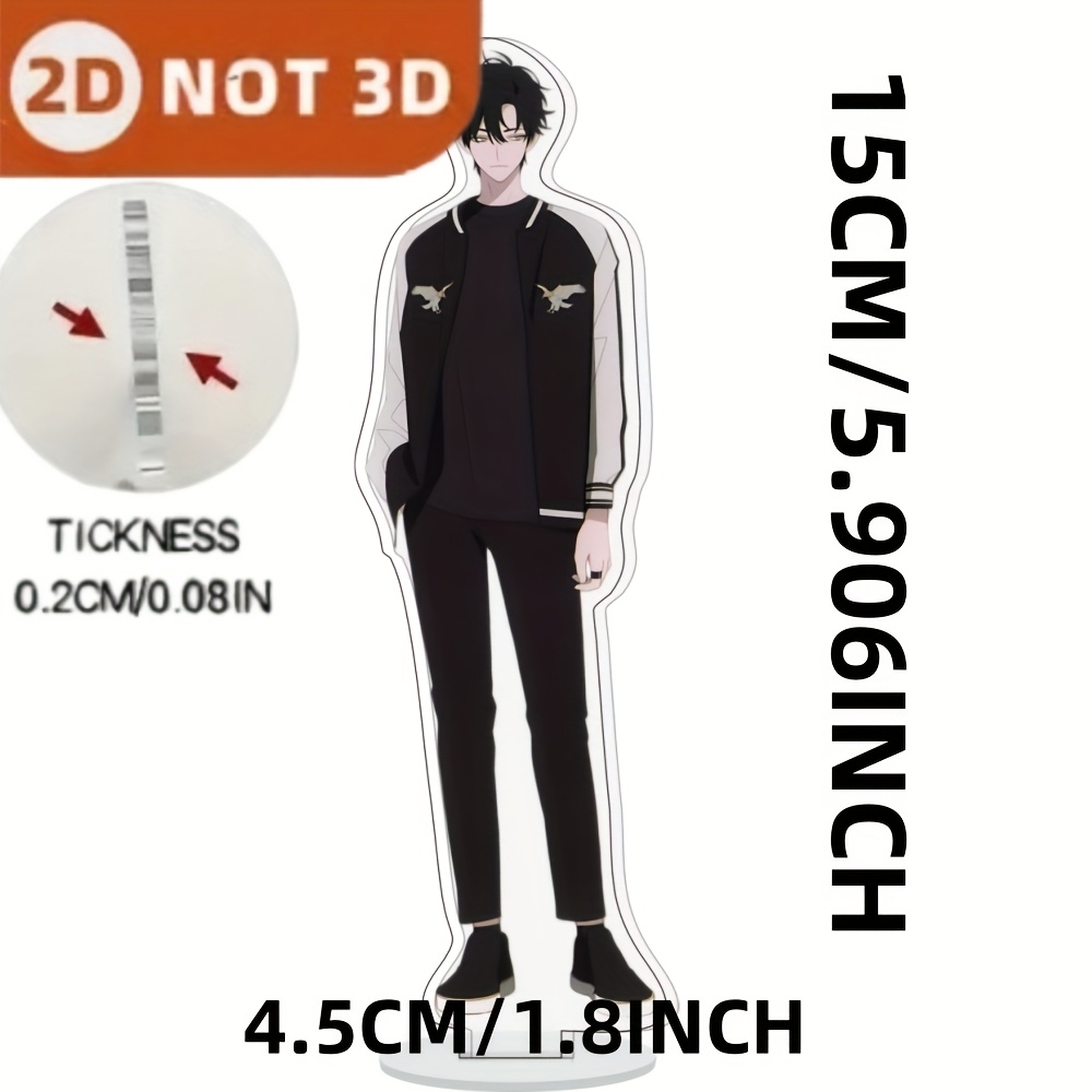 TEMU 2d Flat, 2d Model, 2d Time Agent Model, For Display And Decoration, Elegant Desktop Ornament, Creative Display Piece, Exquisite Art Craft