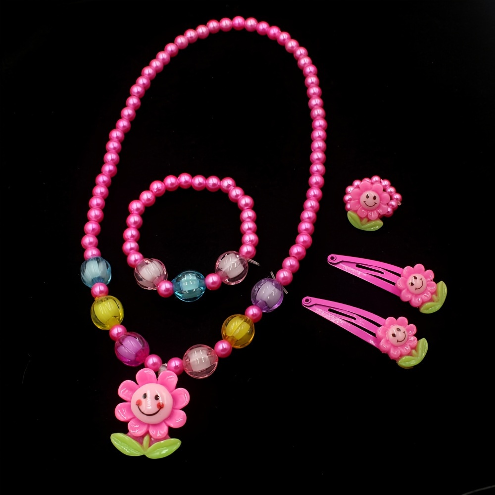 

5pcs/set Beaded , Bracelet, , Accessories Jewelry Set - For Little