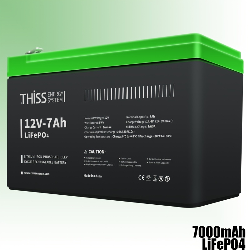 TEMU 7ah 12v Lithium Lifepo4 Off Grid Battery For Leisure, Solar, Wind And Off- Volt