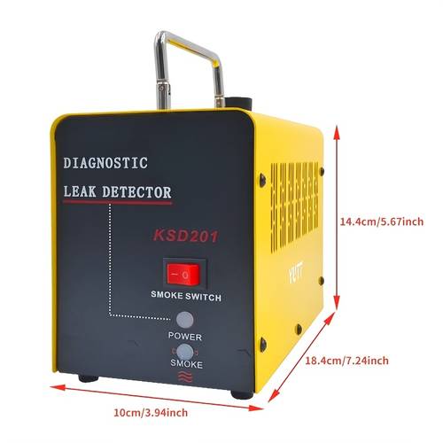 yutt car repair smoke leak tester automotive smoke line leak diagnostic test engine leak detector 12v vacuum leak tester built in air pump protection frost protection