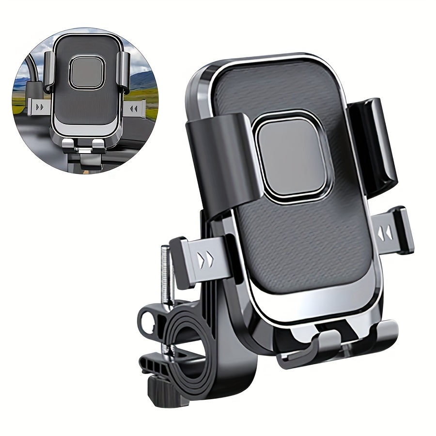 

Motorcycle Phone Holder Handlebar Shockproof 360 Rotatable Electric Bike Navigation Phone Holder