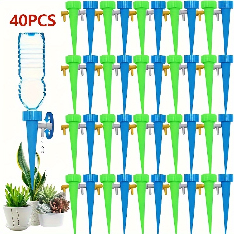 

40pcs, Lazy Automatic Flower Watering Device Automatic Watering Device Adjustable Dripper Watering Device Soaker Timer For Outdoor Yard Garden Supplies