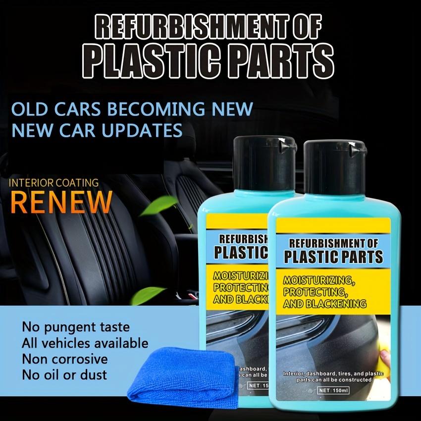 

Car Interior Refurbishment Kit: Plastic Shell Protector, Dashboard Shine Enhancer & Leather Seat Maintenance - Pp Material