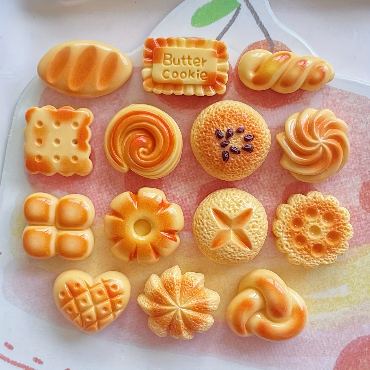 

20pcs Mini Resin Charms, Diy Cream Phone Case Accessories, Handmade Hair Clips And Headbands Decor, For Christmas, Halloween, Thanksgiving Gift, Home Kitchen Party Supplies