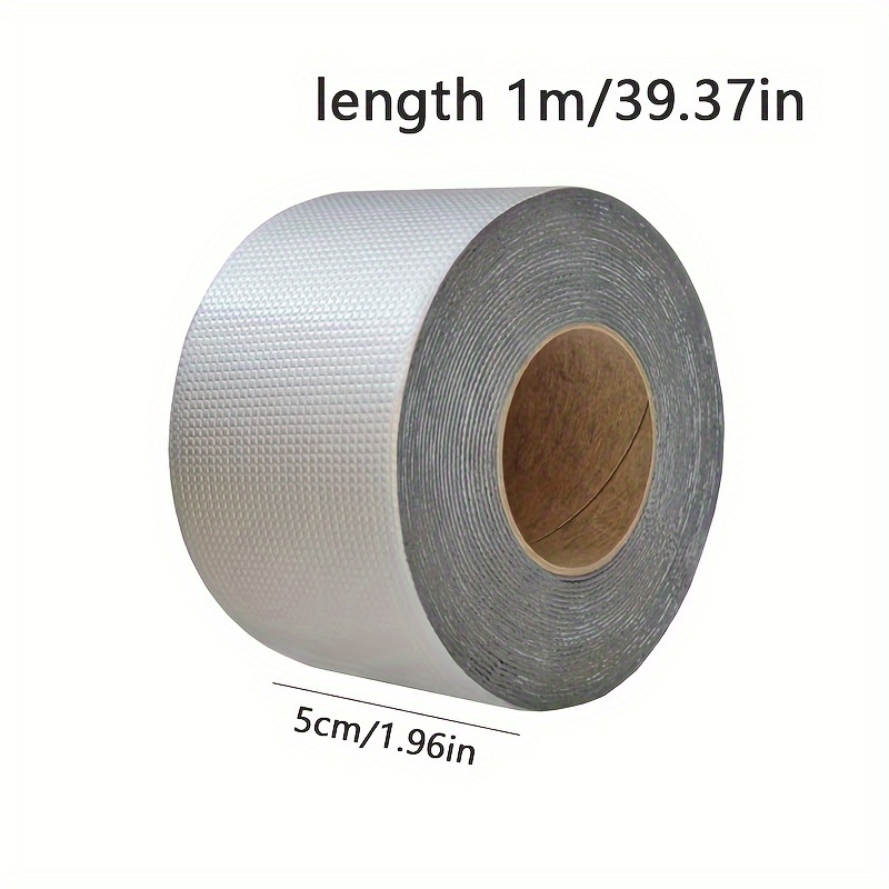 E-shop 1 Rolle extra starkes wasserdichtes Aluminiumfolienband, hochtemperaturbeständig, für schnelle Reparatur an Wänden, Pools, Dächern, Rohren, für
