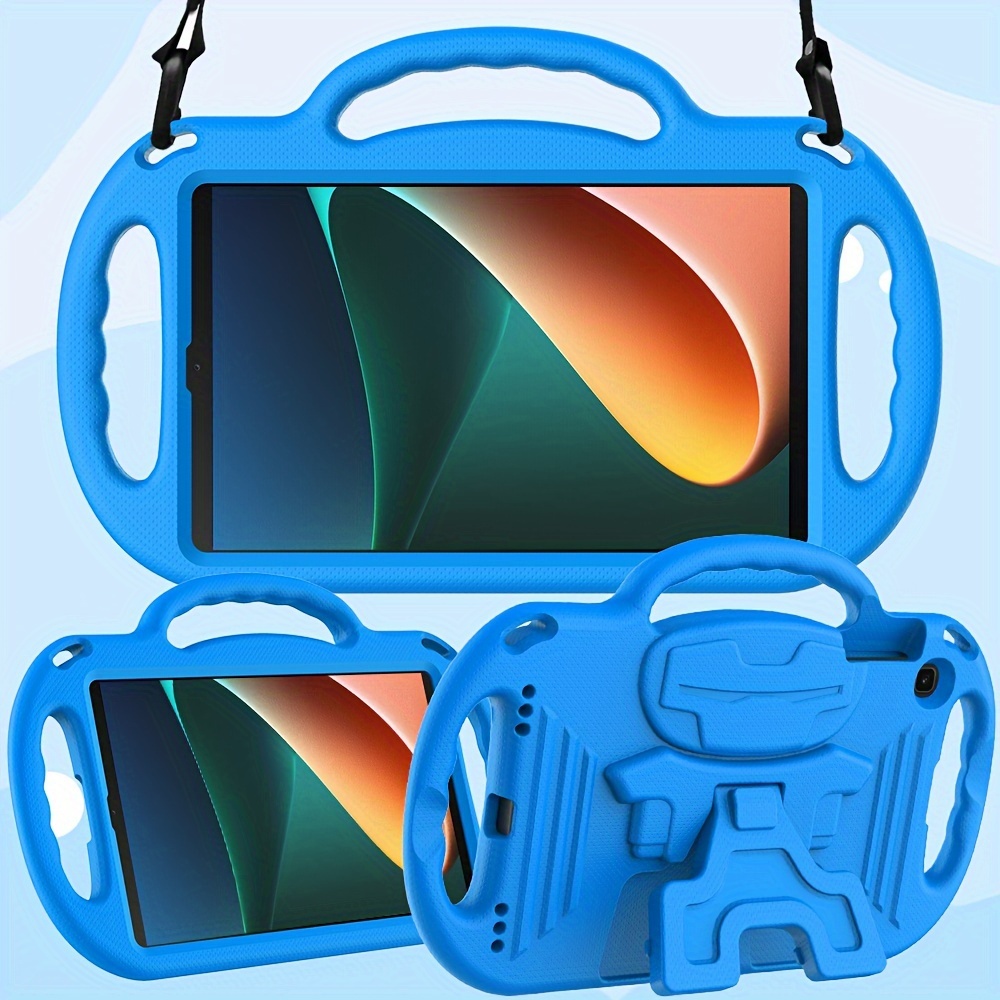 

Adjustable Strap, Lightweight Shockproof Blue Case Tab .1" /t515 - Soft Vinyl Material With Shoulder Handle And Stand Bumper