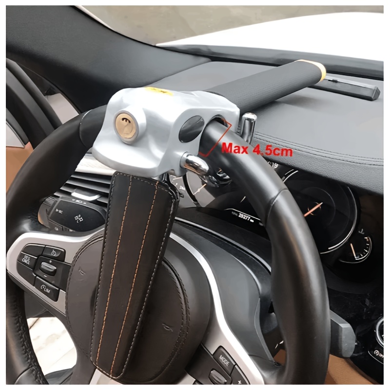 Image of Car Steering Wheel Lock Anti-theft Aluminum Alloy Lock Universal T-locks Automobile Additions For Truck Van Suv