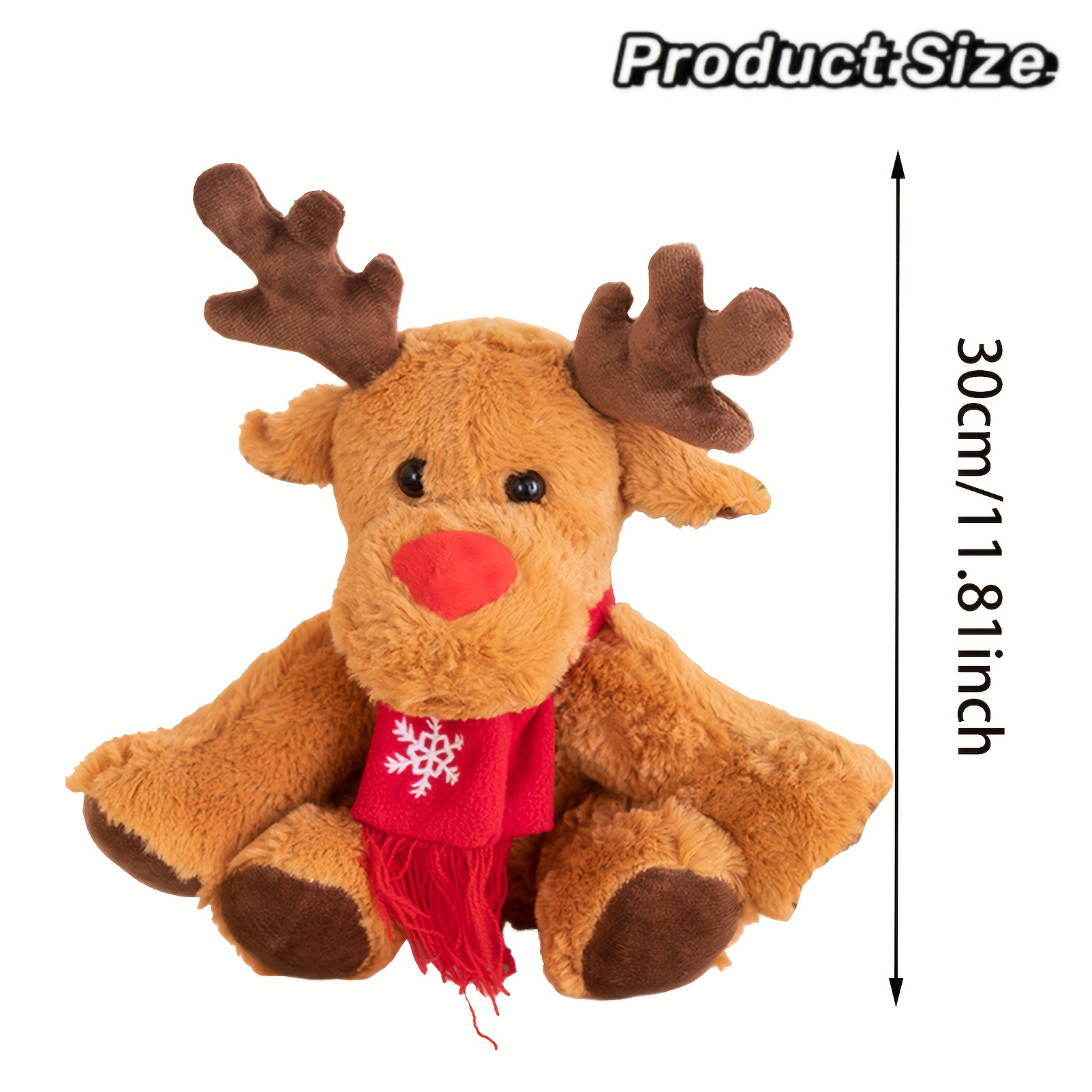 Soft Plush Reindeer Doll, Realistic Hugging Toy for All Occasions
