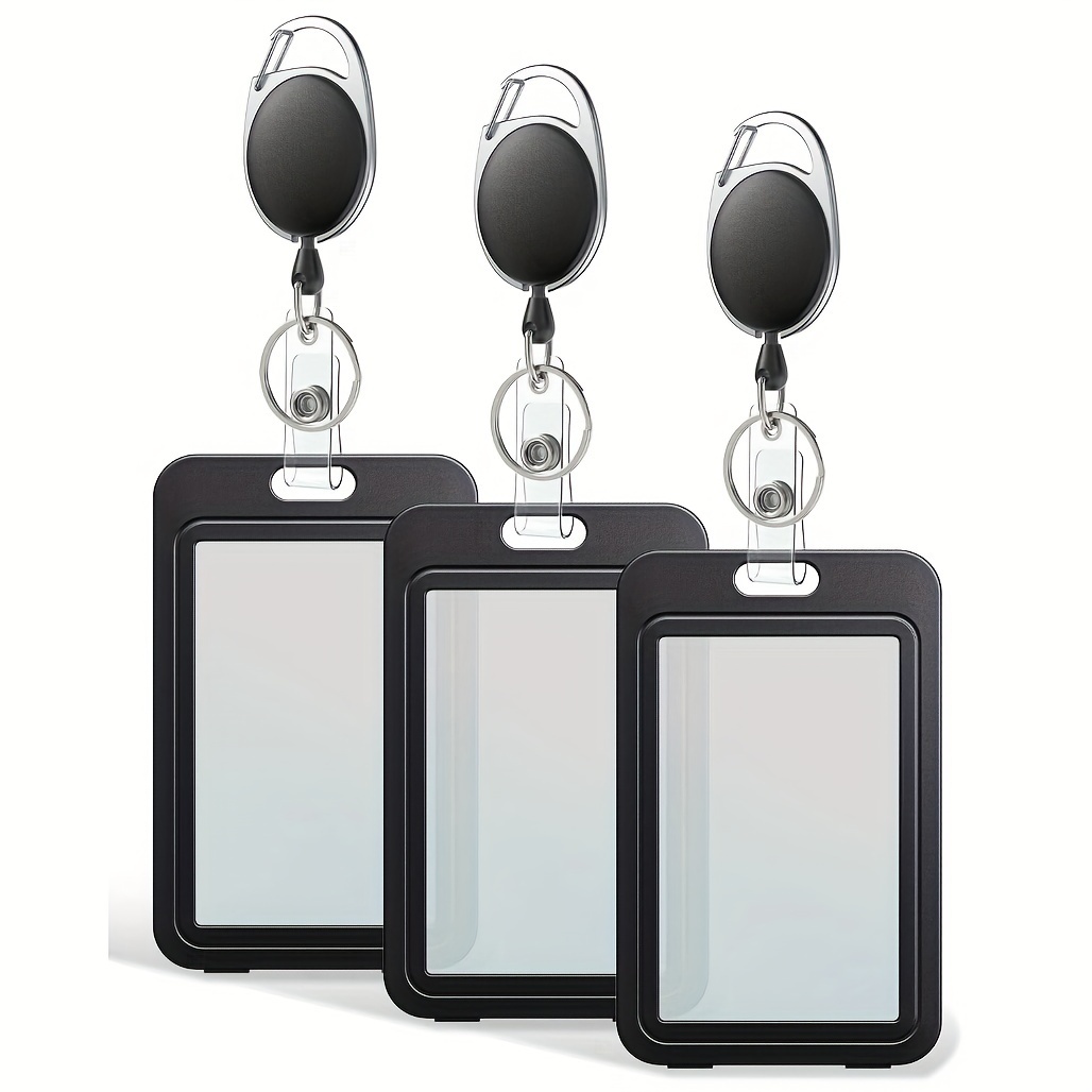Retractable Proximity Card Clamp Badge Holders