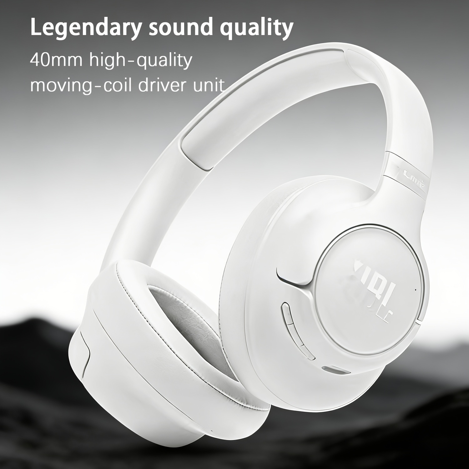 JBL Tune 730BT Wireless Over-Ear Headphones, BT 6.0 with 40mm Drivers for Legendary Bass, Adaptive Noise Reduction & Clear Calls, Long-Lasting Battery, Lightweight & Comfortable Design, for Work, Travel & Music, Ideal for Professionals, Students &