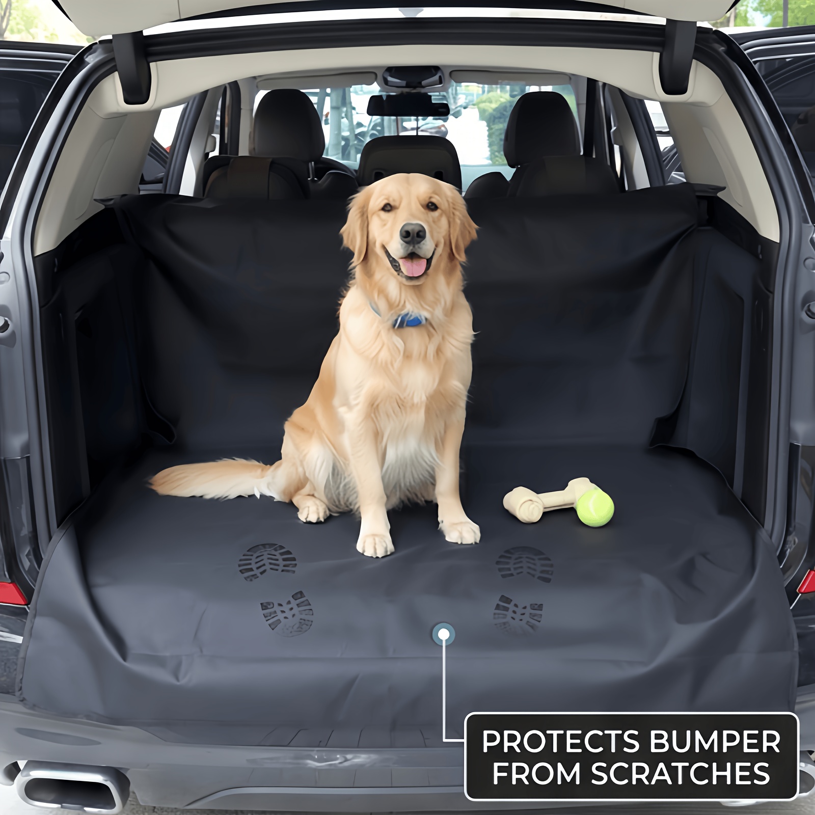 TEMU Thickened Suv Trunk Mat; Pet Trunk Cover With Side Wings And Bumper Protection Pad; Anti-scratch Large Pet Trunk Seat Cover; Universal Type;