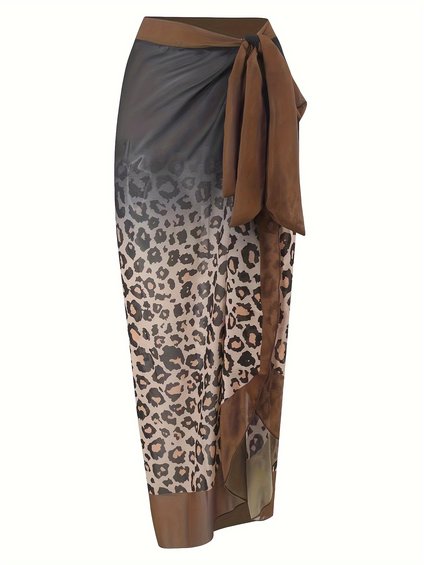 Leopard cover up skirt sale