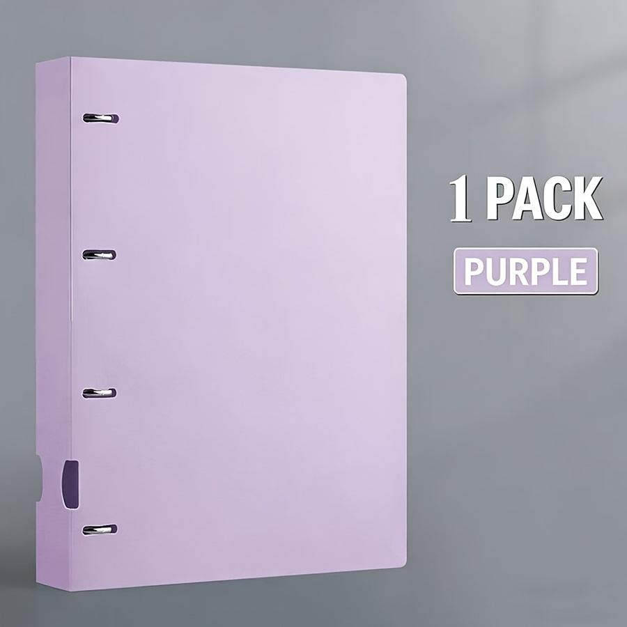 TEMU 1pc Morandi-colored High-end D-ring Binder, Smooth Opening And Closing, Secure And Non-scattering Paper Holding. Spacious Capacity For A4 Files,