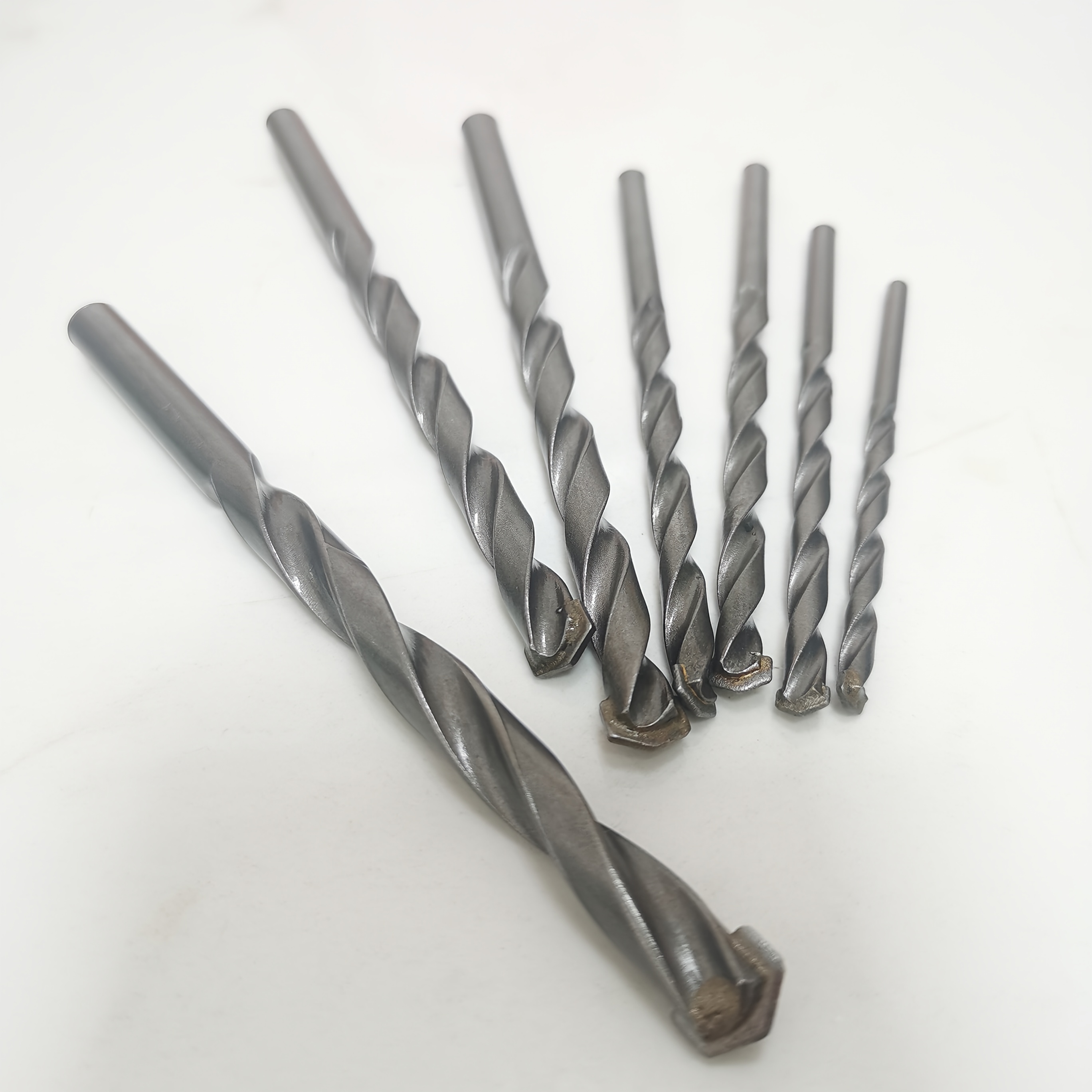 TEMU 7pcs Masonry Drill Bit Set, Yg8 Tip Concrete Drill Bits 4/5/6/6/8/8/10mm, Straight-shank Wall Drill Bits For Brick, Cement, Stone & Masonry