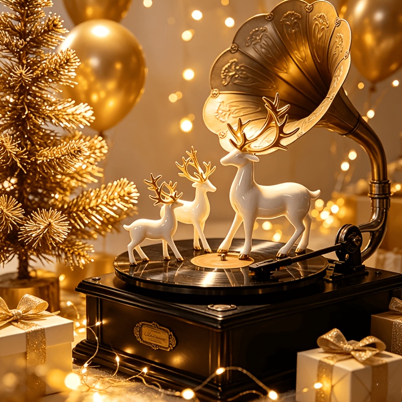 TEMU 3 Statues With . Exceptionally Elegant Are Suitable For Home Decor, Party And Festival Tabletop Decorations, As Well As Gifts For Santa Claus.