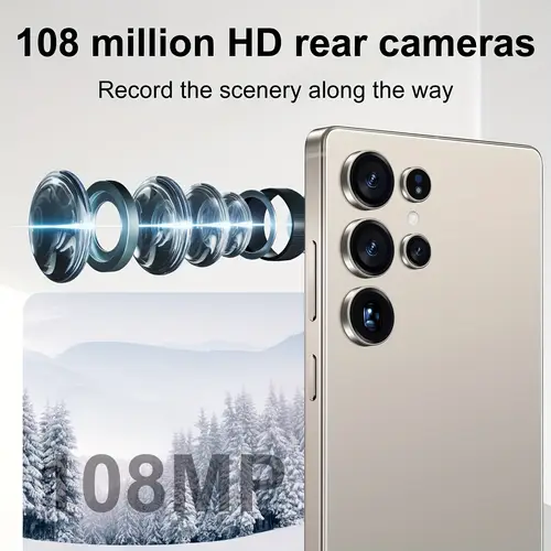 s25 ultra android smartphone 6 8 inch dual 108mp 48mp cameras long lasting 6800mah battery fast charging otg function facial recognition unlocking stylus 12gb 512gb rom 5 android 14 os unlock cellphone for