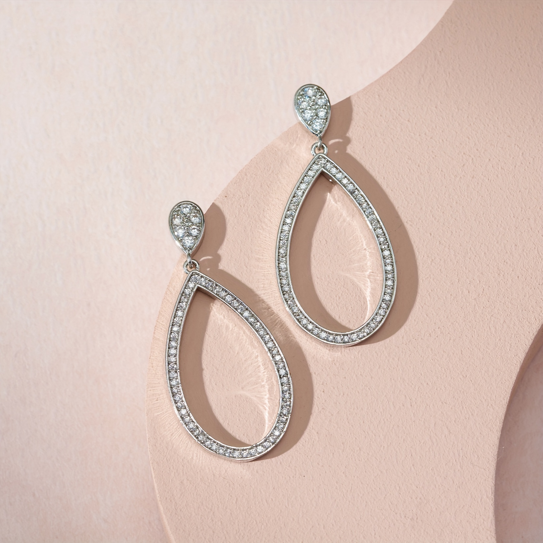 simple wedding earrings brides bridesmaids cubic - Temu