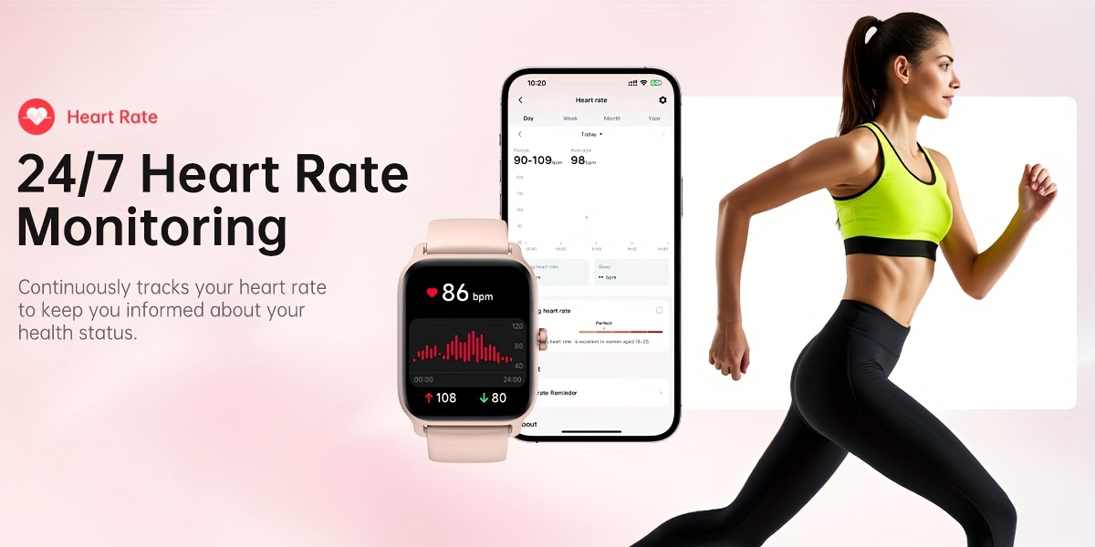 mothers day gift   womens smart watch mens wireless calling 1 8 inch hd touchscreen fitness   100 sports   built in alexa smartwatch suitable for iphone and   Product details 2