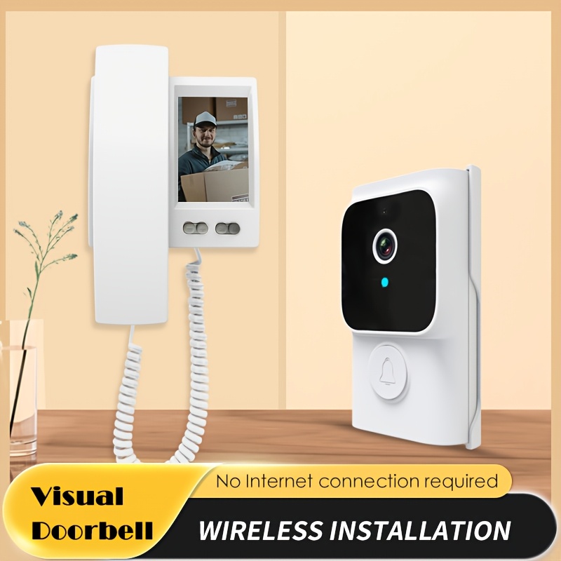 Wireless Intercom Doorbell Smart Doorbell No Wiring Video Doorbell