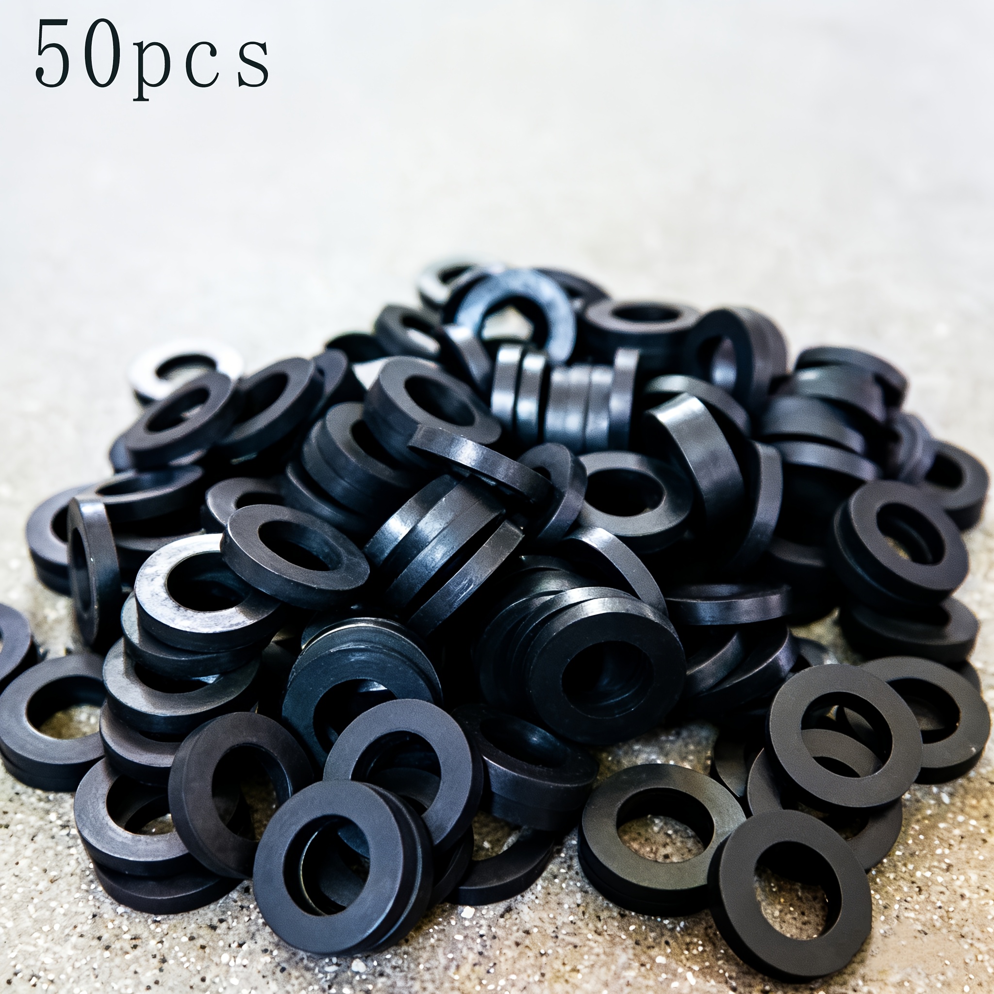 TEMU Kit da 50 guarnizioni O-ring in gomma qualit� adatte per tubi Wave, tubi flessibili per doccia, rubinetti, scaldabagni e valvole di regolazione,