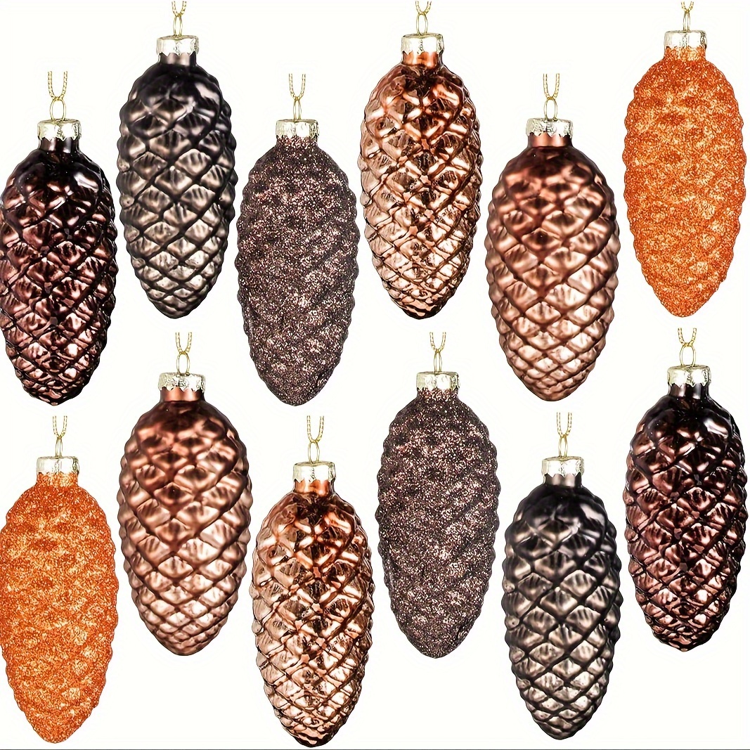 

12pcs - Borosilicate Ornaments Set For Christmas Tree & Decorations
