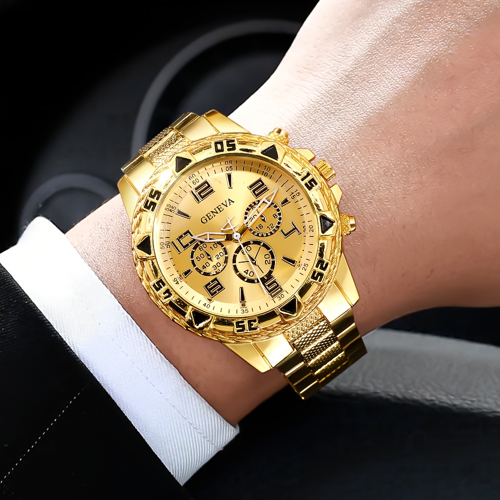 1pc Funky Reloj de Cuarzo Redondo para Hombres, Función de Hora Mundial, Pantalla de Puntero, Caja de Aleación de Zinc, Alimentado por Batería, Movimiento Electrónico, Pulsera de Aleación - Ideal para Regalo de San Valentín, Pascua, Ramadán, Cumpleaños, Navidad, Eid Al-Adha - Exclusivo de Medio Oriente
