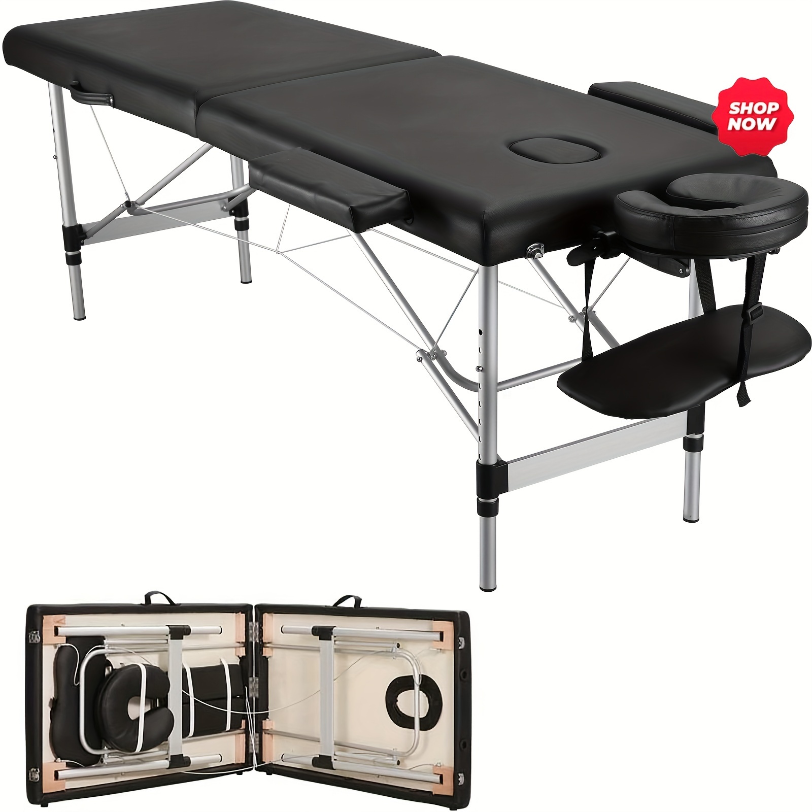 

Massage Table Massage Bed Lash Bed Facial Table Reiki Table Eyelash Table Spa Beds For Esthetician Portable Height Adjustable Carrying Bag & Accessories 2 Section Shop & Home