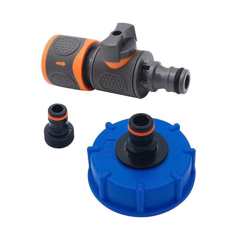 Image of 1 Set Water Tank Filling Adapter | Motorhome Water Connection Additions | Filling Adapter Coupling (base And Control Set, Adapter For Fuel Cap Ig60 Coarse Thread)