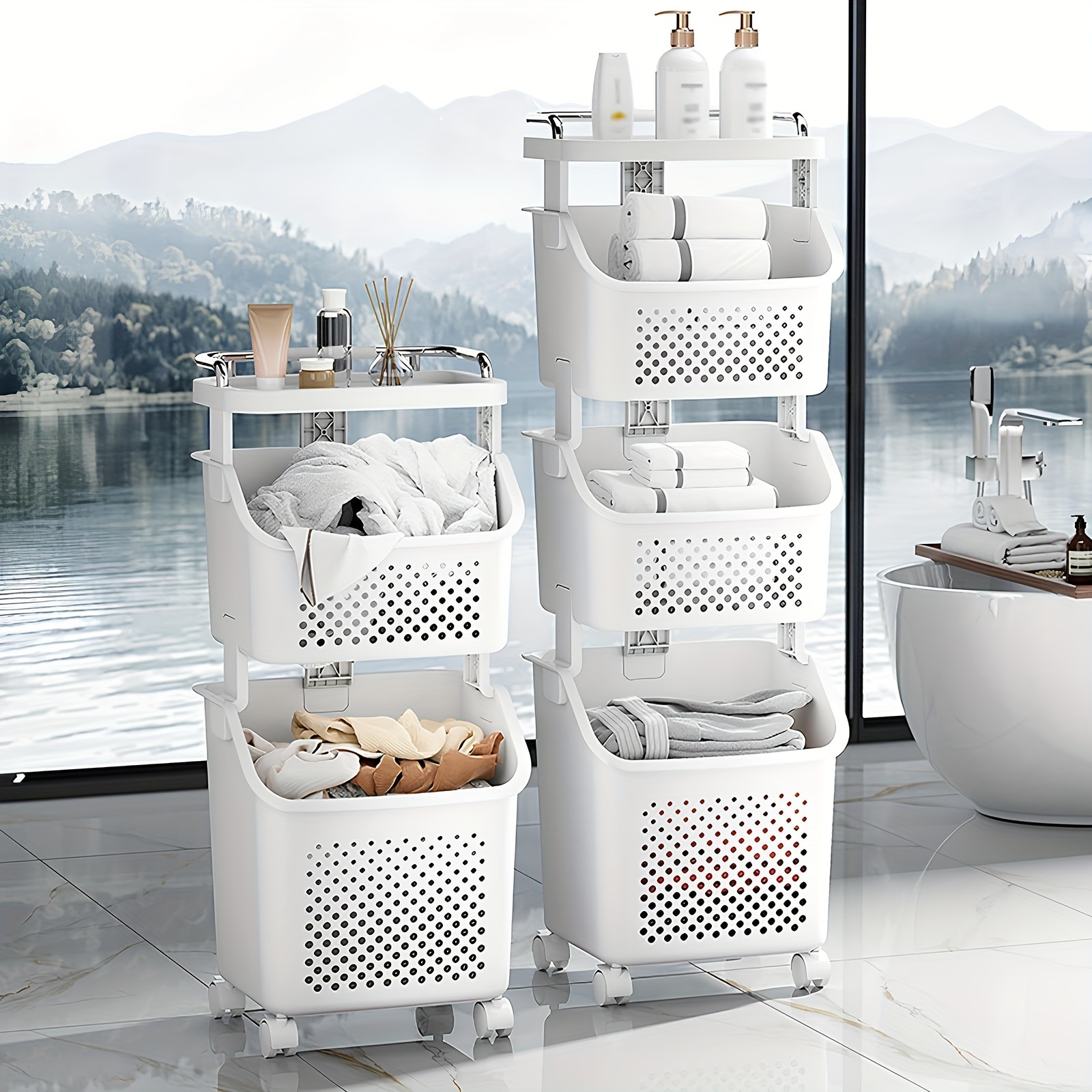 

, 2/3 Clothes Organizer, For , , Bathroom,