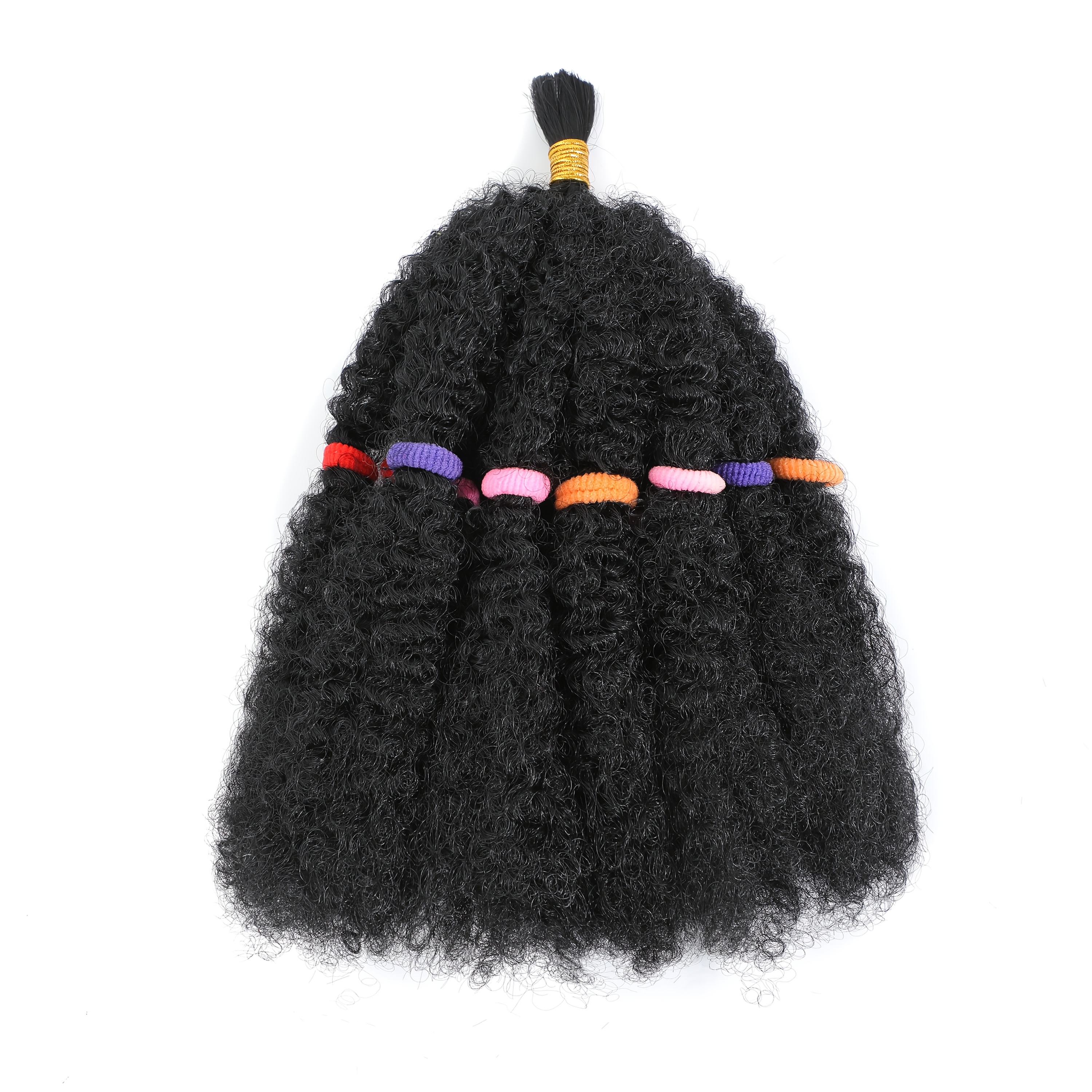 Image of A 12-inch Wig Featuring African-style Braids Made From Fluffy African Curly Crochet Hair, Designed For Women, In Synthetic Material, With Options For 1 Pack Or 3 Packs For Added