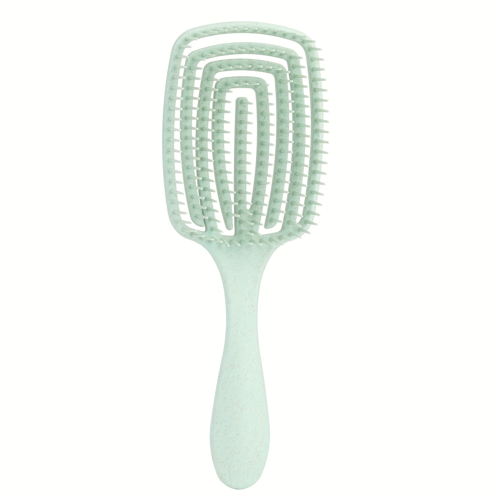 TEMU 1pc/2pcs Cepillo de pelo cuadrado para cabello húmedo y , peine desenredante con cerdas suaves, herramienta de masaje cabelludo y alisado del