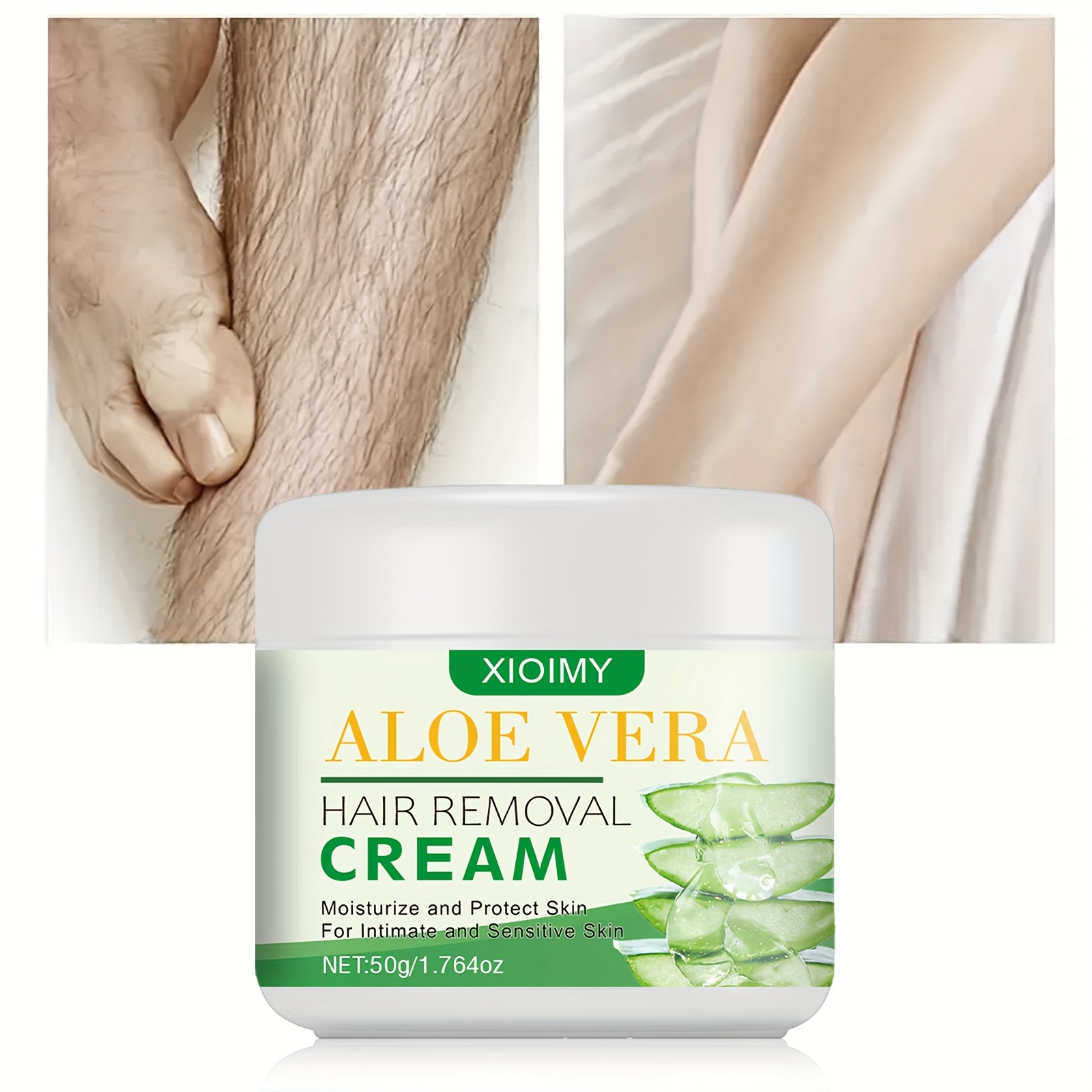 1.764Oz Aloe Vera Moisturizing Non-Stimulating, 5-Minute Quick Hair Removal  * And Clean Hair Removal, Suitable for Under* Chest, Legs * And Body. Aloe  Vera, Quick Hair Removal