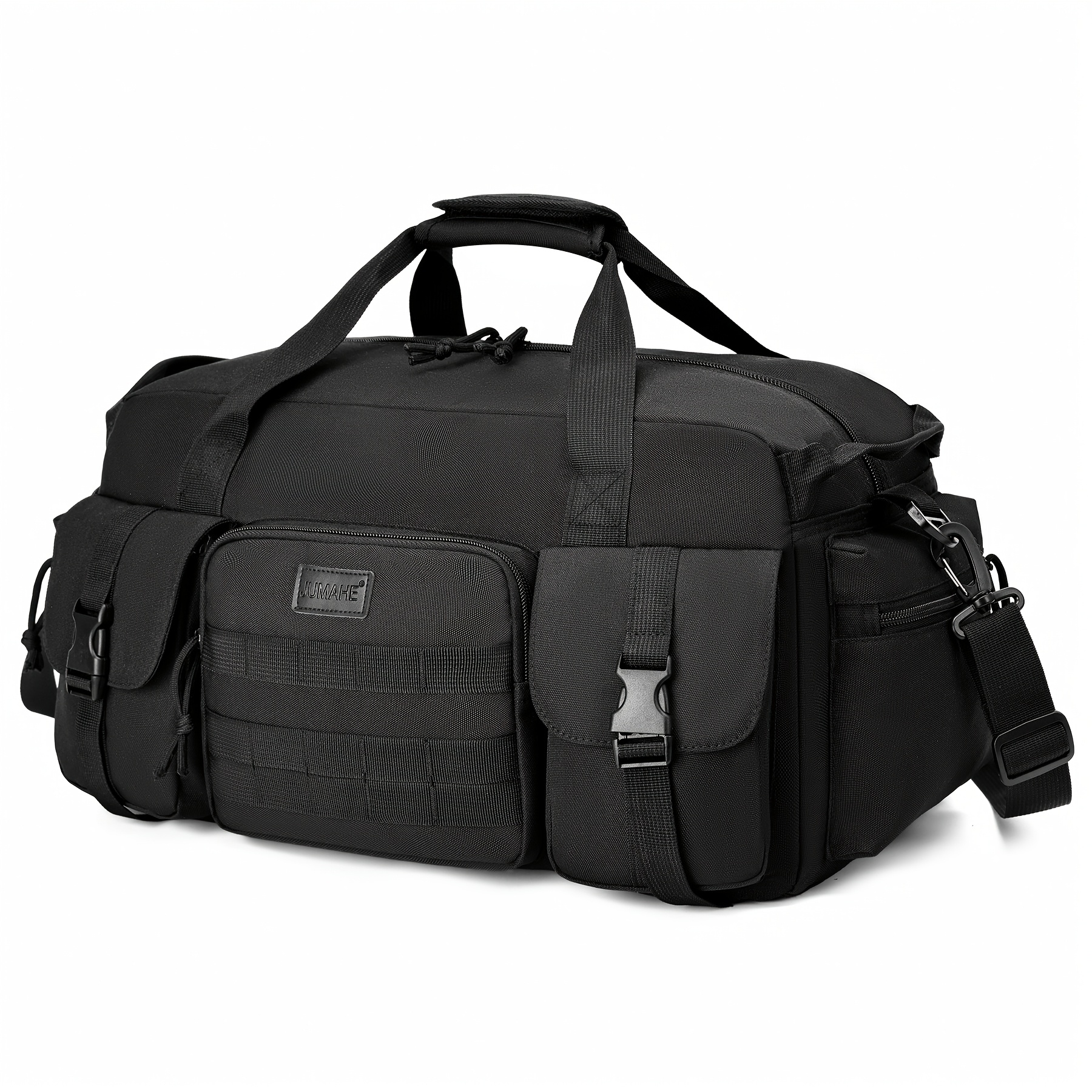 TEMU 2pcs Gym Duffel Bag Set With Small Pouch, Large Capacity 600d Bag With Multiple Pockets For Men And Women, Workout, Weekend And Overnight Trips