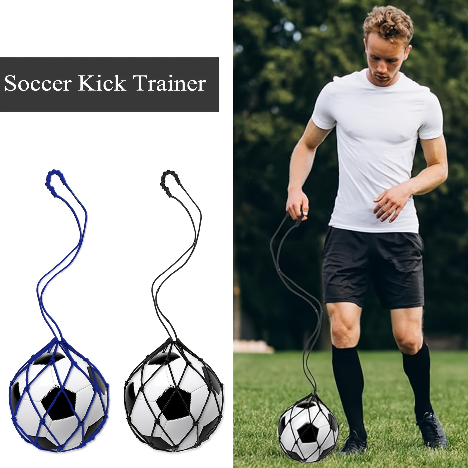 ポータブルサッカーボールネット 耐久性のあるナイロンメッシュと弾性