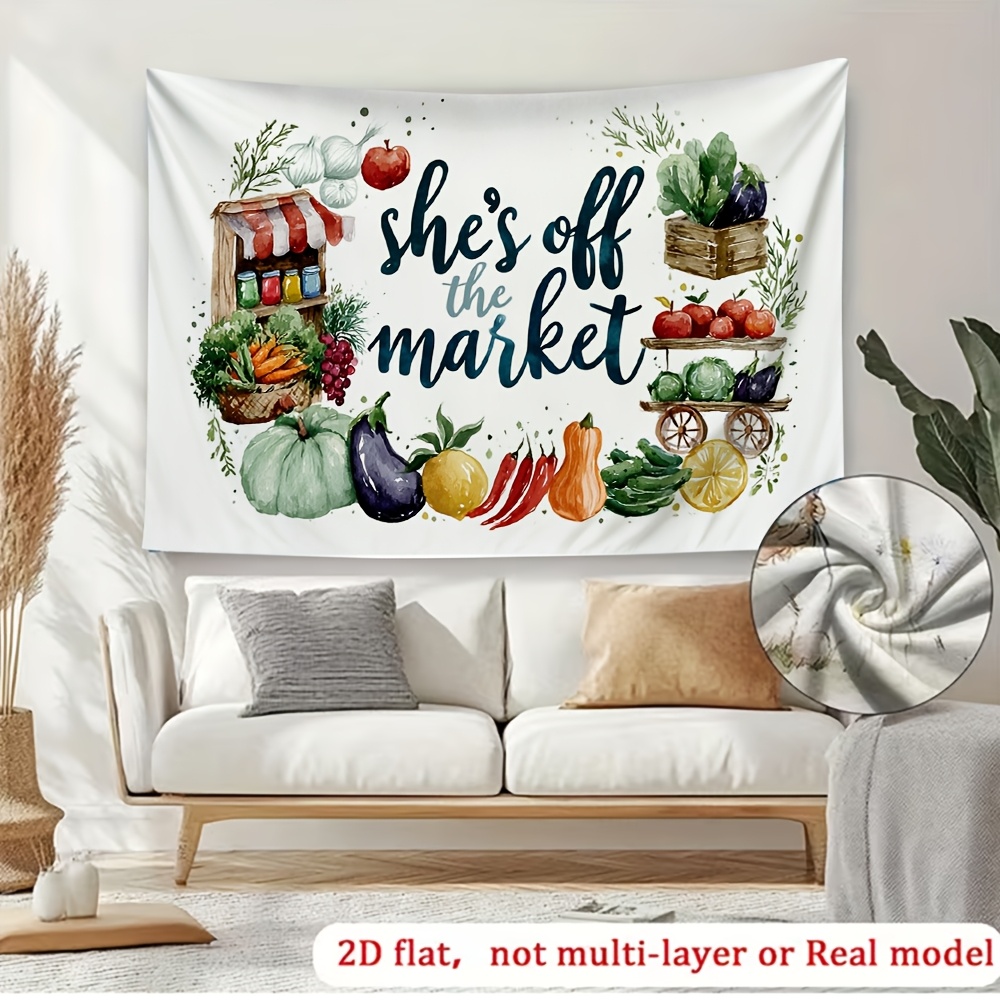 Photography Backdrop 2D Flat Printing Farmers Market Wedding Decor