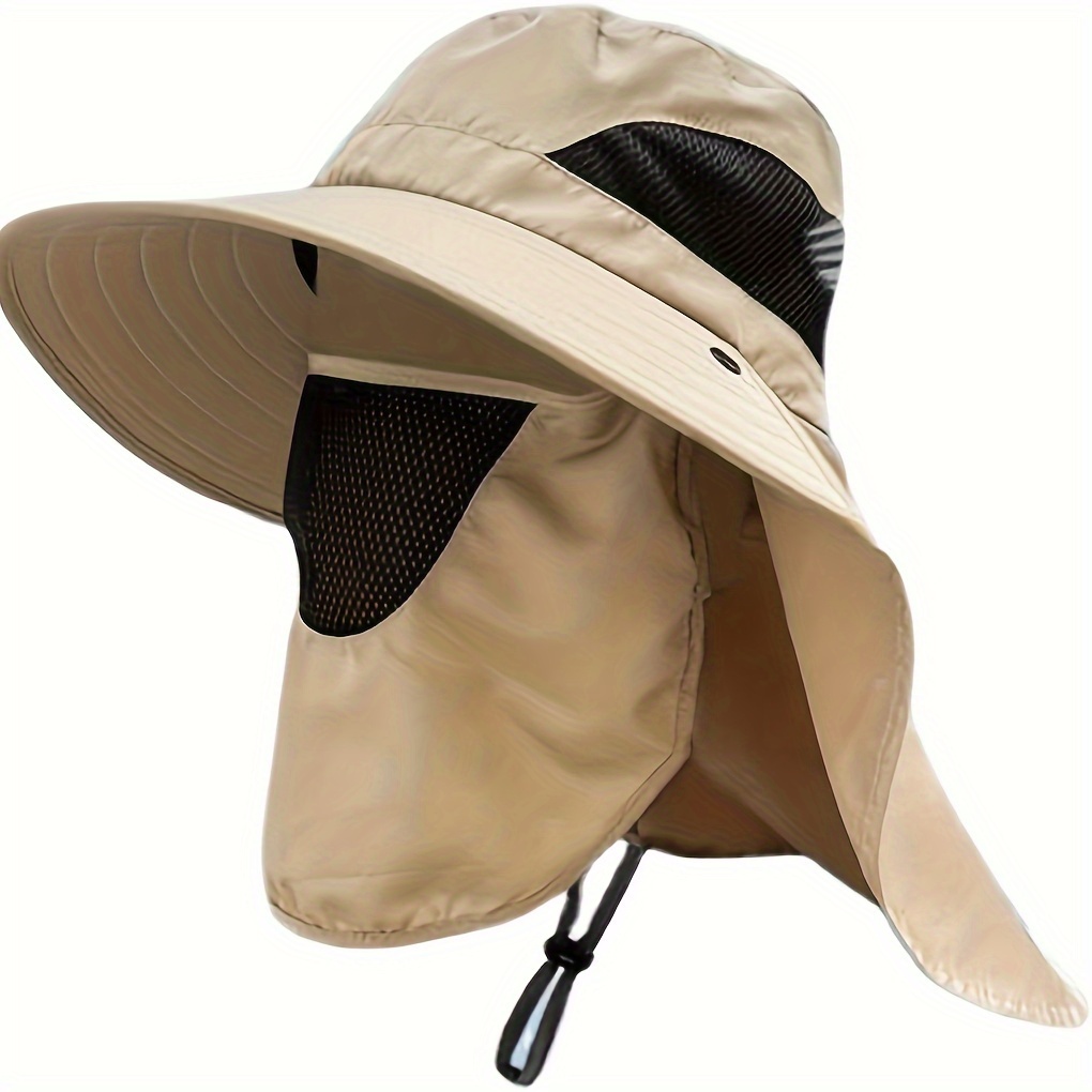1pc Summer Outdoor Sunshade Uv Protection Hat Waterproof Quick