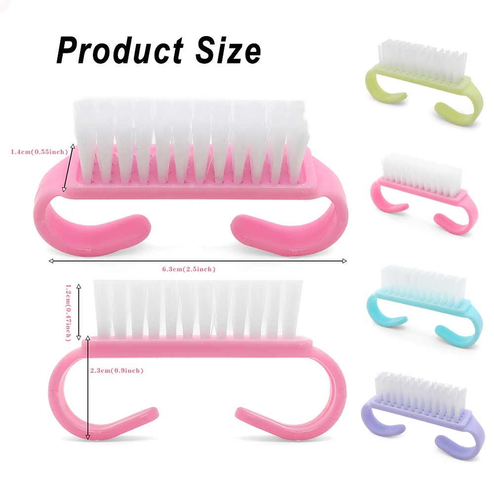 24pcs Nail Brush Set with Grip Handles for Cleaning