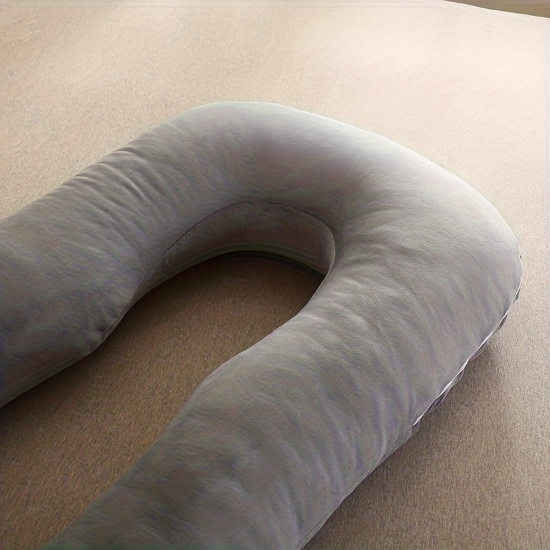 Pregnancy Pillow with Lumbar Support, U-Shaped Belly Support for Side Sleeping, Multi-Functional Maternity Pillow, Prenatal Essentials