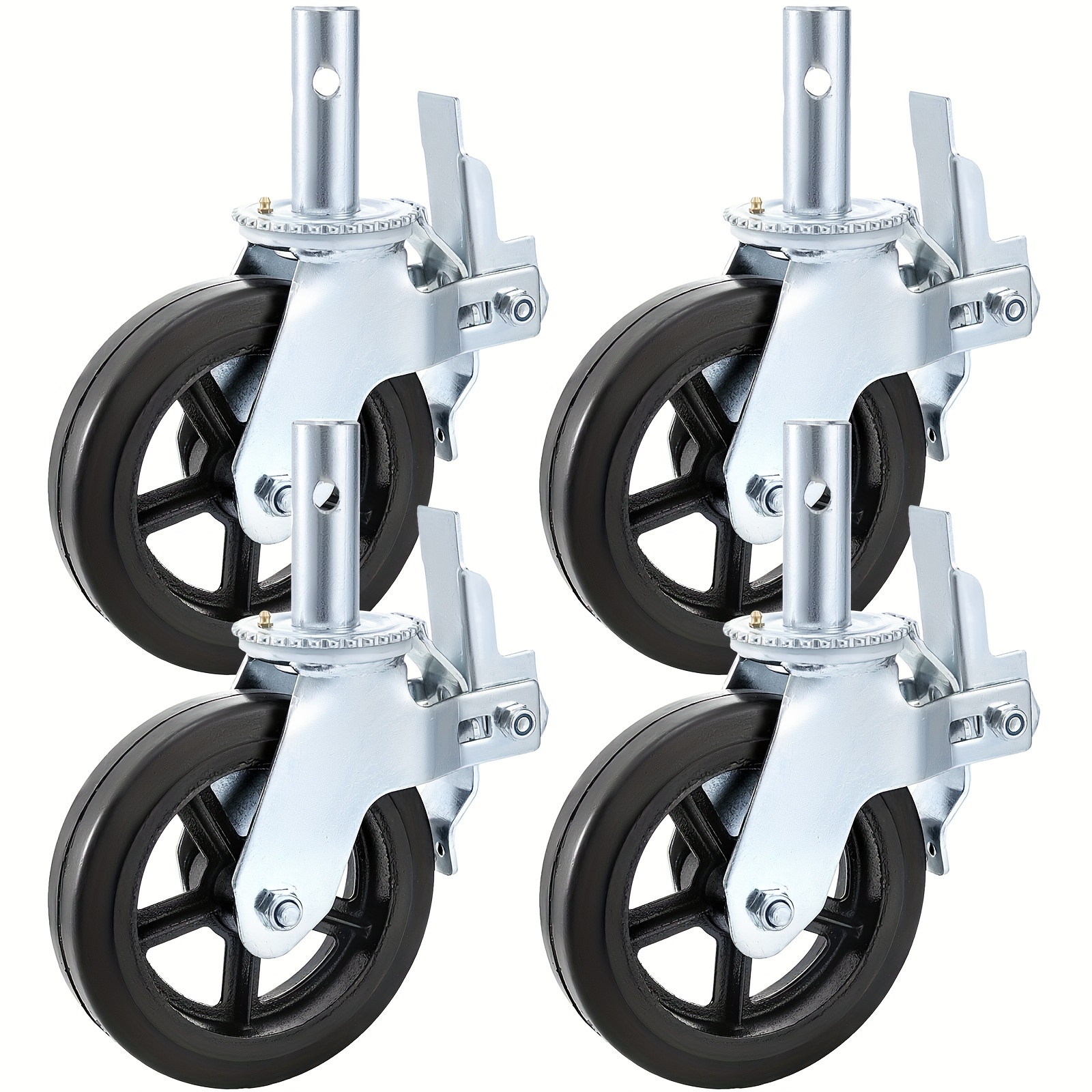 

Vevor 4 Scaffolding 8 X 2 Locking Duty Casters 1100lbs Per