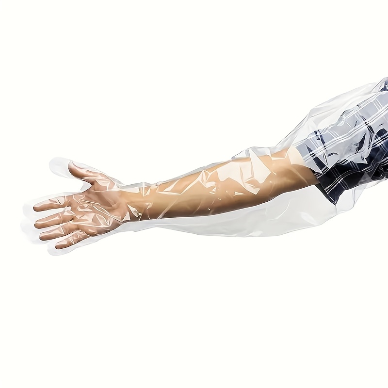 Long Disposable Gloves, 9pcs Shoulder-Length