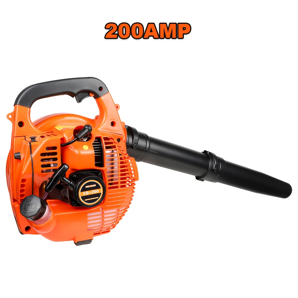 TEMU 25.4cc Handheld Petrol Leaf Blower, 2 Stroke Garden Leaf Blower Cordless, Powerful Snow Blower, Portable Blower For Outdoor Cleaning Patios