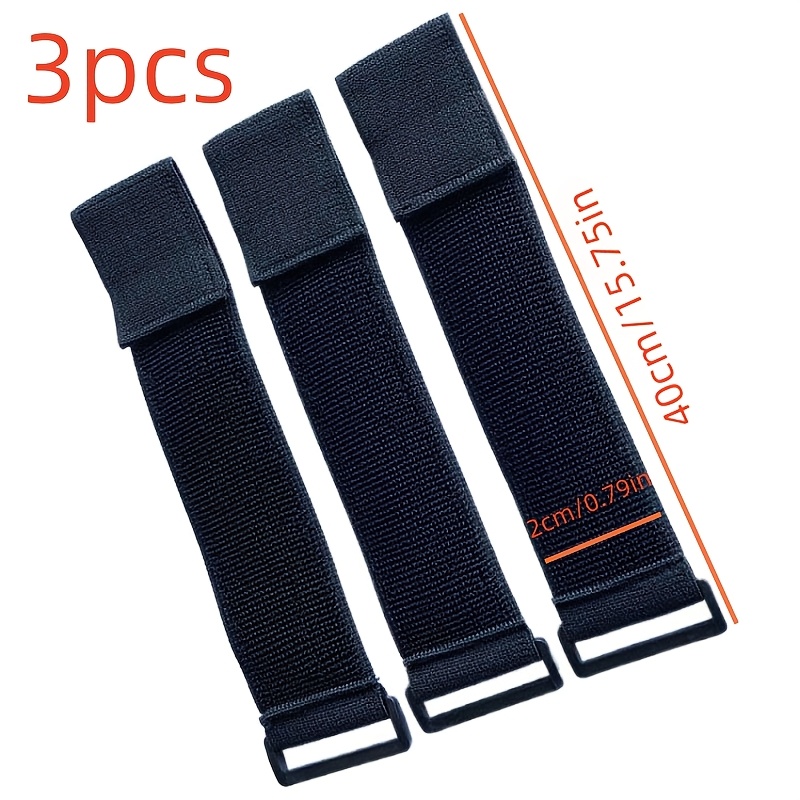 TEMU 3pz Cinghie di Ancoraggio Elastiche Multiuso Autoadesive a Strappo, per Cavi, per Cordoni, per Tende, Cinghie di Fissaggio Retrattili, di