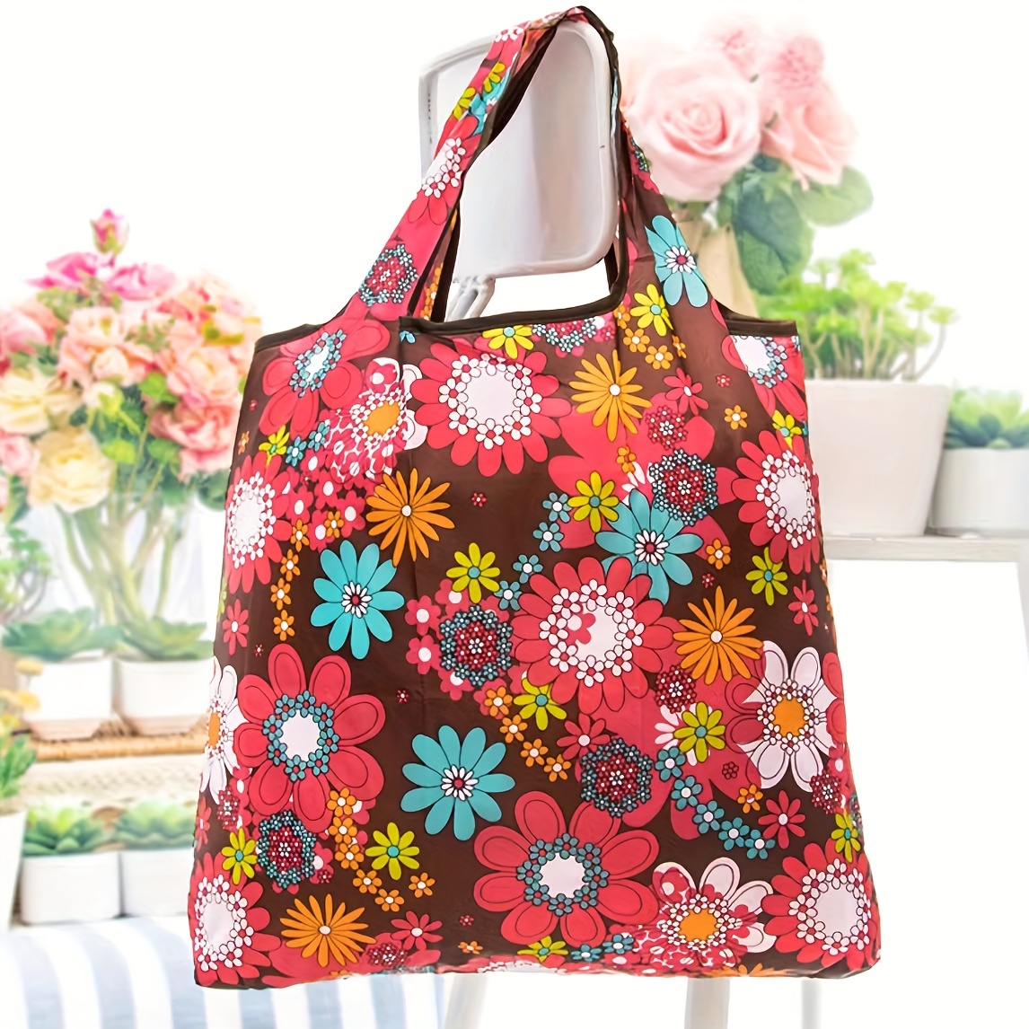 1 Bolsa Compras Reutilizable Plegable Lavable Bolsa - Temu