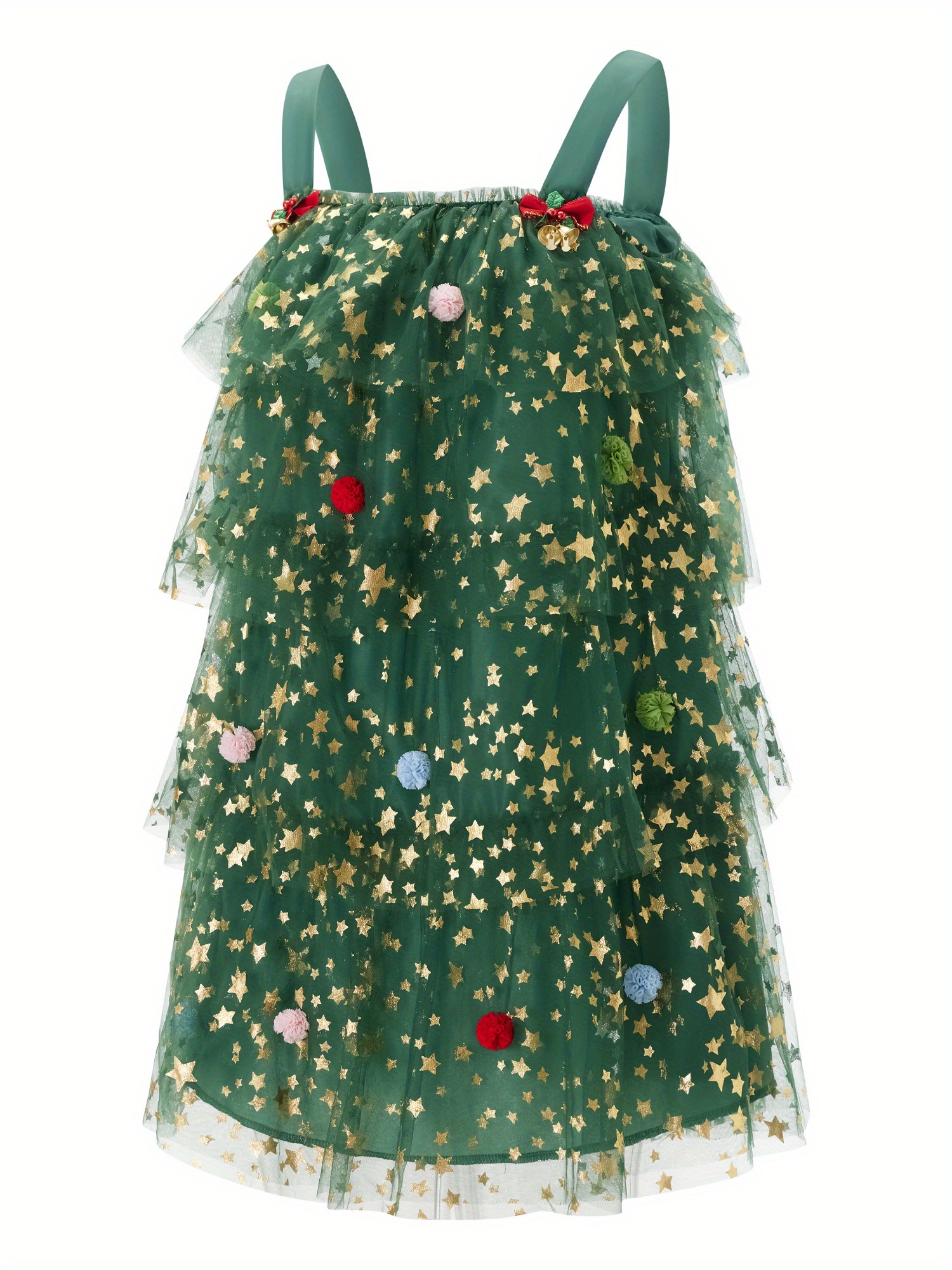 green mini dress christmas Green Sparkle Sparkle Mini Skater Dress main image 1