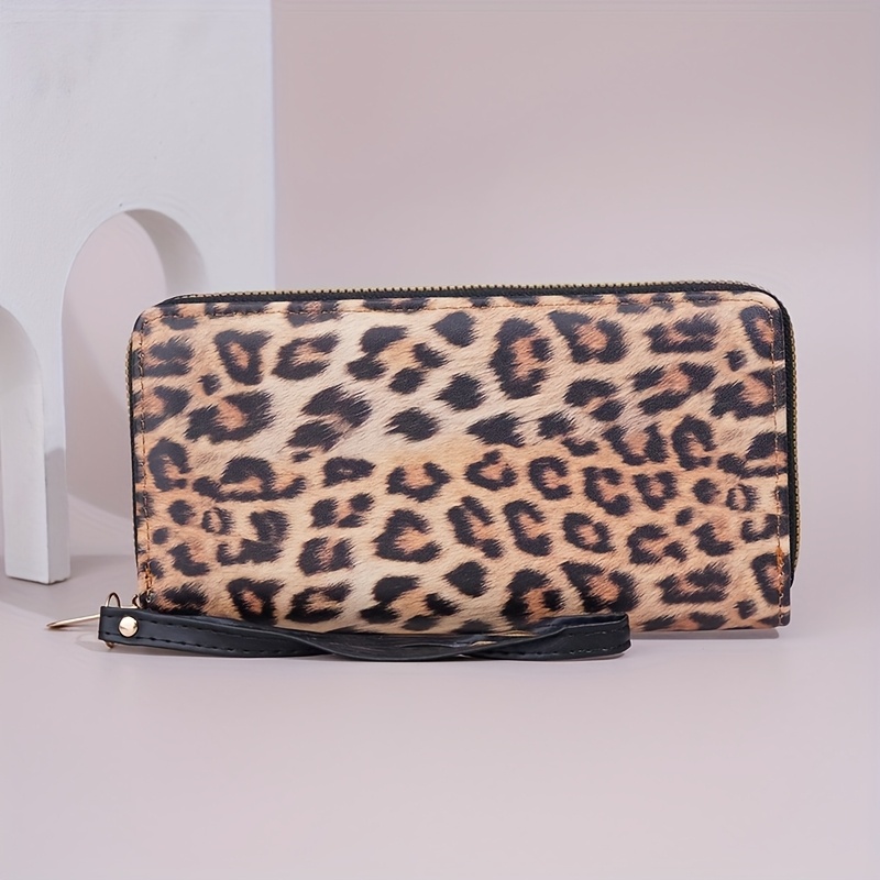 Image of Women's Wallet 2025 New Leopard Print Korean Style Long Wallet, Niche Design, Simple, Large Capacity, Multi-functional Card Holder