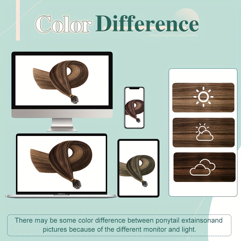 elastic linkdouble drawn human hair extensions     beads   hair extensions 50g pack 100 human hair details 9